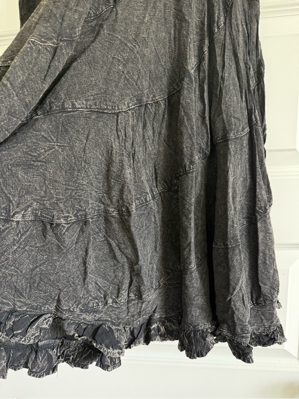 Young Threads NWT Charcoal Boho Maxi Skirt Size Medium Flowy Cottagecore - Picture 6 of 11